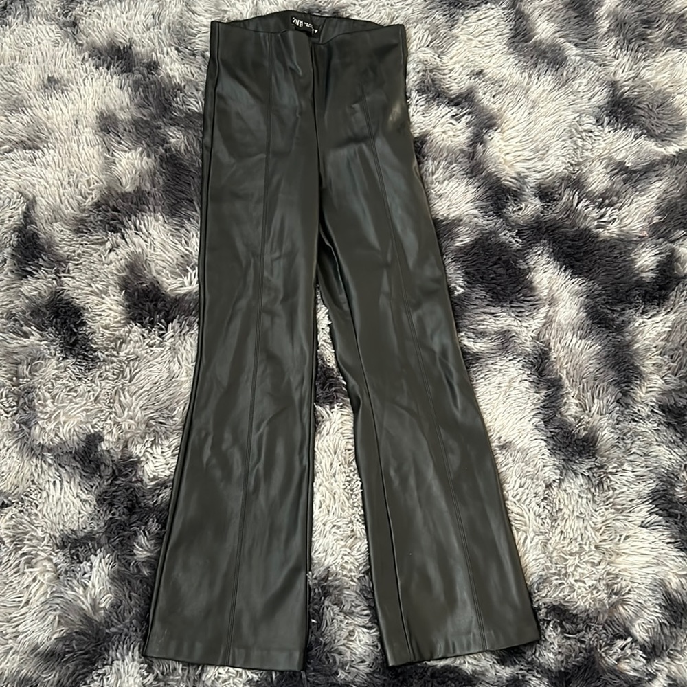 Zara leather pants